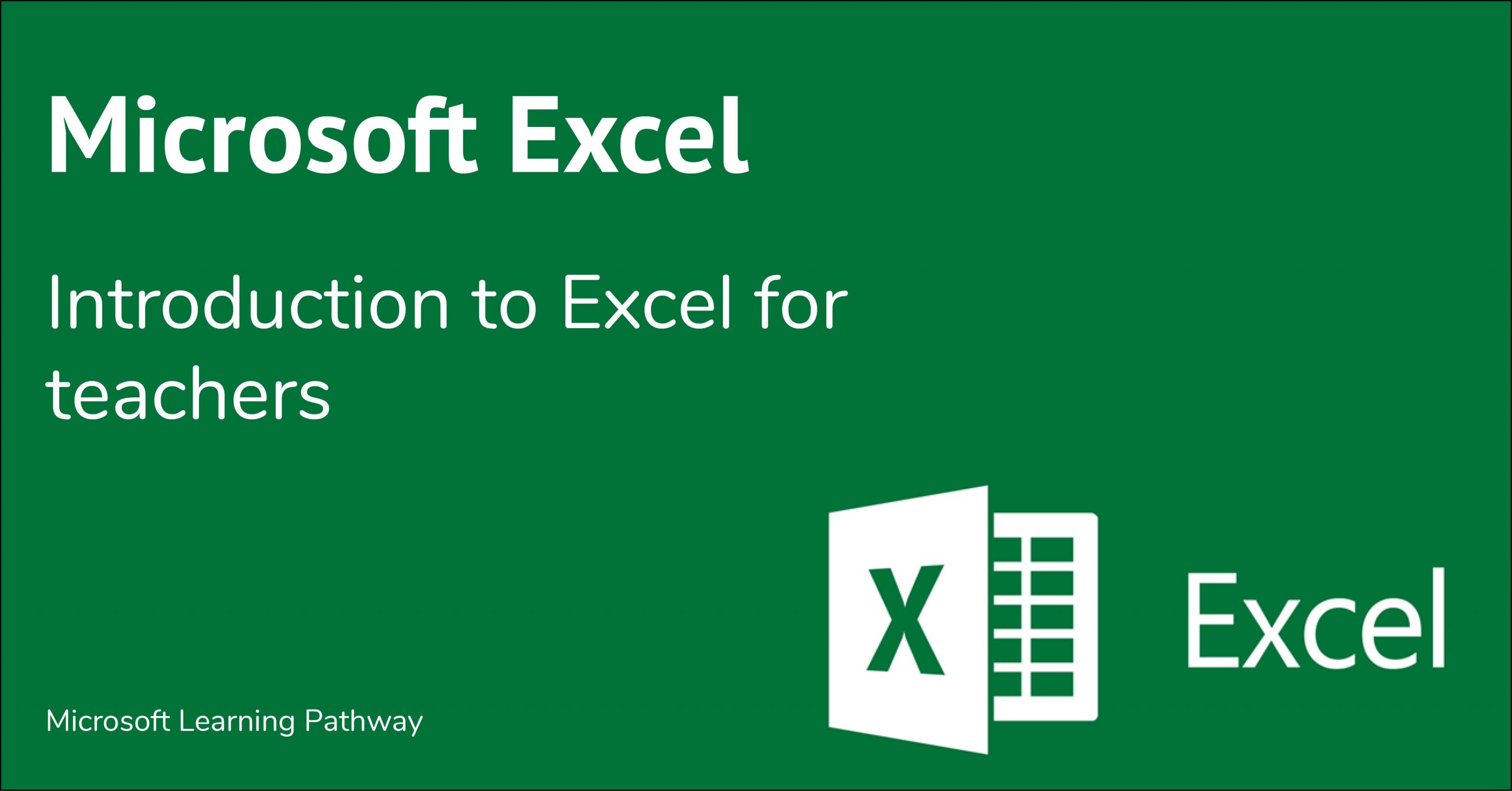 Excel for Teachers